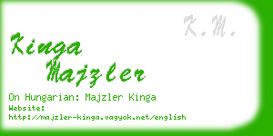 kinga majzler business card